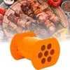 An orange cevapi maker is shown in the foreground, with a blurred background of grilled meat skewers and ingredients. Anteprima dell’immagine prodotto