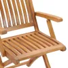 Chaises de jardin pliantes avec coussins 8 pcs. Bois massif Voir les images du produit 3