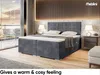 MEBLINI Boxspringbett mit Bettkasten - Gepolstert Produktbild-Vorschau 4