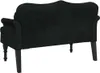 Panchina con cuscino in velluto nero 120,5x65x75 cm Anteprima dell’immagine prodotto 12