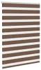 vidaXL Tenda a rullo doppia Marrone 100x100 cm Larghezza Anteprima dell’immagine prodotto 2