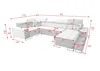 Sofa in U-Form Wohnlandschaft Schlaffunktion Eckcouch Produktbild-Vorschau 4