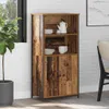 vidaXL Highboard old wood 62 x 36 x 121,5 cm materiál na Náhled obrázku produktu 1