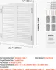 VEVOR porta salone 900x28x900 mm, porta a battente con Anteprima dell’immagine prodotto 7