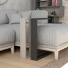 DECORTIE Muju Moderne Table d'appoint en forme de C, Gris Voir les images du produit 7