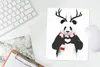 MuchoWow® Mauspad Mousepad Panda - Geweih - Halstuch - Herz Produktbild-Vorschau 5
