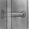 A close-up of a concrete or stone-like surface with a cylindrical object protruding from it, outlined by black lines and dashed lines indicating a cross-section. Produktbild-Vorschau