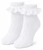 Kinder Trachten Rüschen Socken Häkellook Ajour 11042 | Weiß Produktbild-Vorschau 1