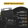 Balkonkraftwerk 900W Solaranlage Steckerfertig Komplettset Produktbild-Vorschau 8
