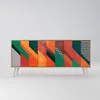 A sideboard with a geometric pattern on a plain background. Anteprima dell’immagine prodotto