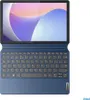 A blue Lenovo tablet with a keyboard attached, shown from a top-down perspective. Produktbild-Vorschau