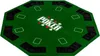 GamesPlanet® Skládací pokerová podložka, zelená Náhled obrázku produktu 2
