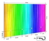 Wallario Handtuchhalter aus Glas, Motiv: Regenbogenmuster - Produktbild-Vorschau 2