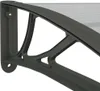 vidaXL Daszek nad drzwi czarny 350x100 cm z poliwęglanu Podgląd zdjęcia produktu 6