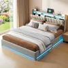 ProximaX Il letto 160x200 cm rivestito in velluto grigio è Anteprima dell’immagine prodotto 2