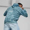 PUMA Power Sommer Print Hoodie Herren 84 - adriatic L Produktbild-Vorschau 4