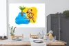 MuchoWow® Poster Affe - Strand - Palme - Meer 180x120 cm - Produktbild-Vorschau 3