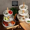 Moritz & Moritz Etagere rund weiß mit Holz Produktbild-Vorschau 7