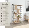 Étagère Charleston 75,5x30x155cm - Bois clair industriel, Voir les images du produit 2