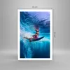 Poster - Poster ohne Rahmen - Surfen Frau Unterwasser - Produktbild-Vorschau 4