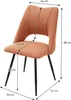 ML-Design jedálenské stoličky sada 2 oranžové, polyesterové Náhľad obrázku produktu 6