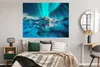 MuchoWow® Poster Nordlicht - Eis - Schnee - Norwegen - Blau Produktbild-Vorschau 4