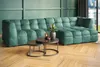 KAWOLA Sofa ROSARIO Ecksofa Velvet petrol Recamiere rechts Produktbild-Vorschau 2