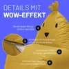 Pouf per bambini LUMALAND Animal Line Chick - Giallo senape Anteprima dell’immagine prodotto 6