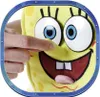 A close-up shot of a Spongebob Squarepants plush toy with a finger poking its nose. Anteprima dell’immagine prodotto