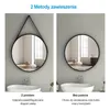 Heilmetz Miroir rond Φ80cm Miroir mural avec ceinture noire Voir les images du produit 11