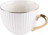 Set aus 6 Tassen mit Untertasse in Box ecru gestreift gold Produktbild-Vorschau 8