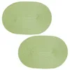 Platzset 2er Set Pistazie oval ca. 45x30 cm Platzdeckchen Produktbild-Vorschau 1