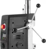 Close-up view of the control panel and handle of a drill press. Produktbild-Vorschau