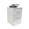 Comodino da ingresso a 3 cassetti, altezza 63 cm, bianco Anteprima dell’immagine prodotto 4