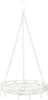 Hängedeko Metall Tablett Weiß Ø29,5cm H55cm Shabby Chic mit Produktbild-Vorschau 1