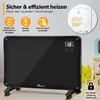 TRESKO Glaskonvektor Glasheizung 2000W APP WiFi schwarz | Produktbild-Vorschau 6