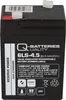 Q-Batteries 6LS-4.5 6V 4,5Ah Blei-Vlies Akku AGM VRLA Produktbild-Vorschau 3