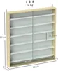 HOMCOM Vitrine pour collection vitrine murale 80 x 9,5 x 83 Voir les images du produit 5