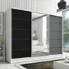 Schwebetürenschrank, 3-türig Schrank 200 cm mit Spiegel Produktbild-Vorschau 2