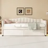 Flieks Polsterbett 90x200cm mit Ausziehbett, Schlafsofa Produktbild-Vorschau 2