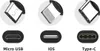 Collage showing different types of USB connectors. Produktbild-Vorschau