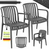Set da 2 sedie da giardino tillvex® impilabili e resistenti Anteprima dell’immagine prodotto 1
