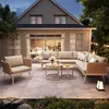 Flieks Gartenmöbel-Sets 6 Sitzer, Gartenlounge-Set mit 2 Produktbild-Vorschau 2