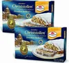 Two boxes of Dresdner Christstollen stacked on a white background. Produktbild-Vorschau