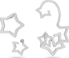 Swarovski Damen Ohrringe Ohrspange Set 3-teilig  Kristalle Produktbild-Vorschau 3
