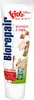 A tube of Biorepair Oral Care Kids toothpaste with strawberry flavor, featuring cartoon mice and strawberries. Produktbild-Vorschau