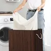 SONGMICS Bambusový koš na prádlo, koš na prádlo se 2 Náhled obrázku produktu 2