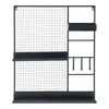 A wall-mounted storage organizer with shelves and hooks. Podgląd zdjęcia produktu
