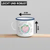 Trendation - Beste Tante Der Welt Emaille Tasse Geschenk Produktbild-Vorschau 3