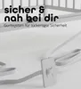 Beistellbett 60x120 cm mit Matratze & Umbauseite - weiß - Produktbild-Vorschau 12